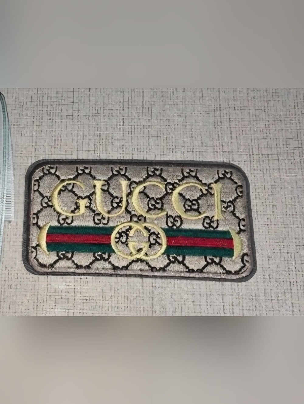 GG Style Red Gold Green Applique Patch